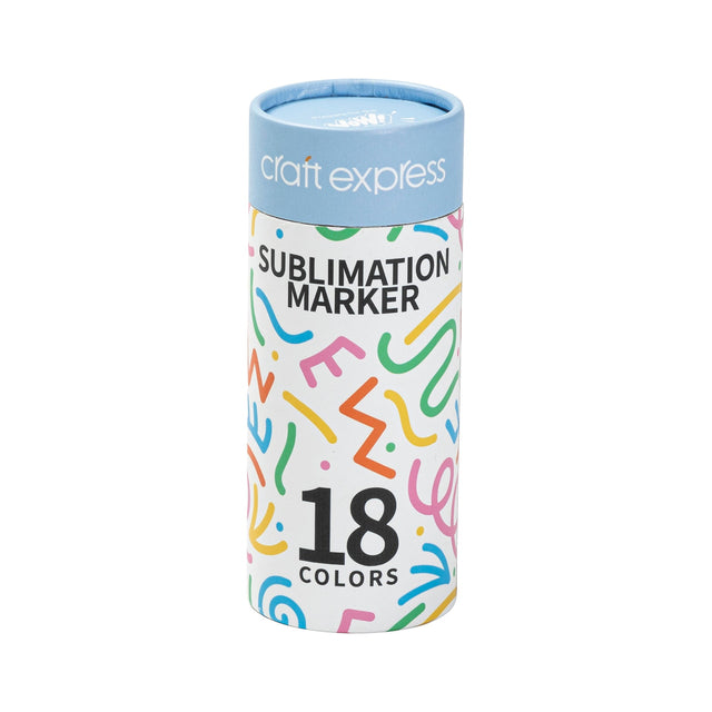 Craft Express 18 Pack Assorted Colors Joy Sublimation Markers
