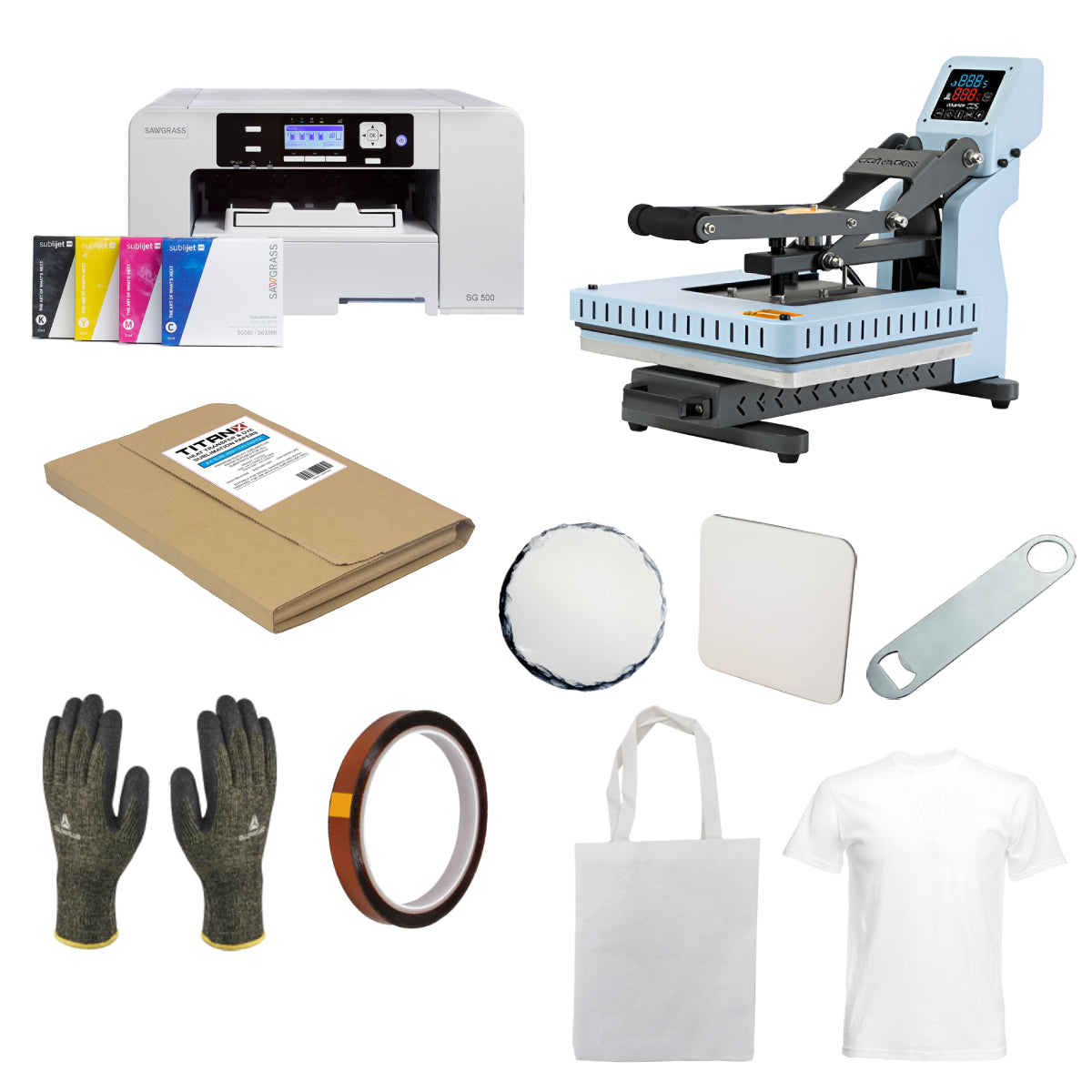 Sawgrass SG500 Printer & Craft A4+ Heat Press Package