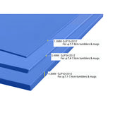 Craft Express 3 Pack Assorted Blue Silicon Wraps for Automatic Mug Press